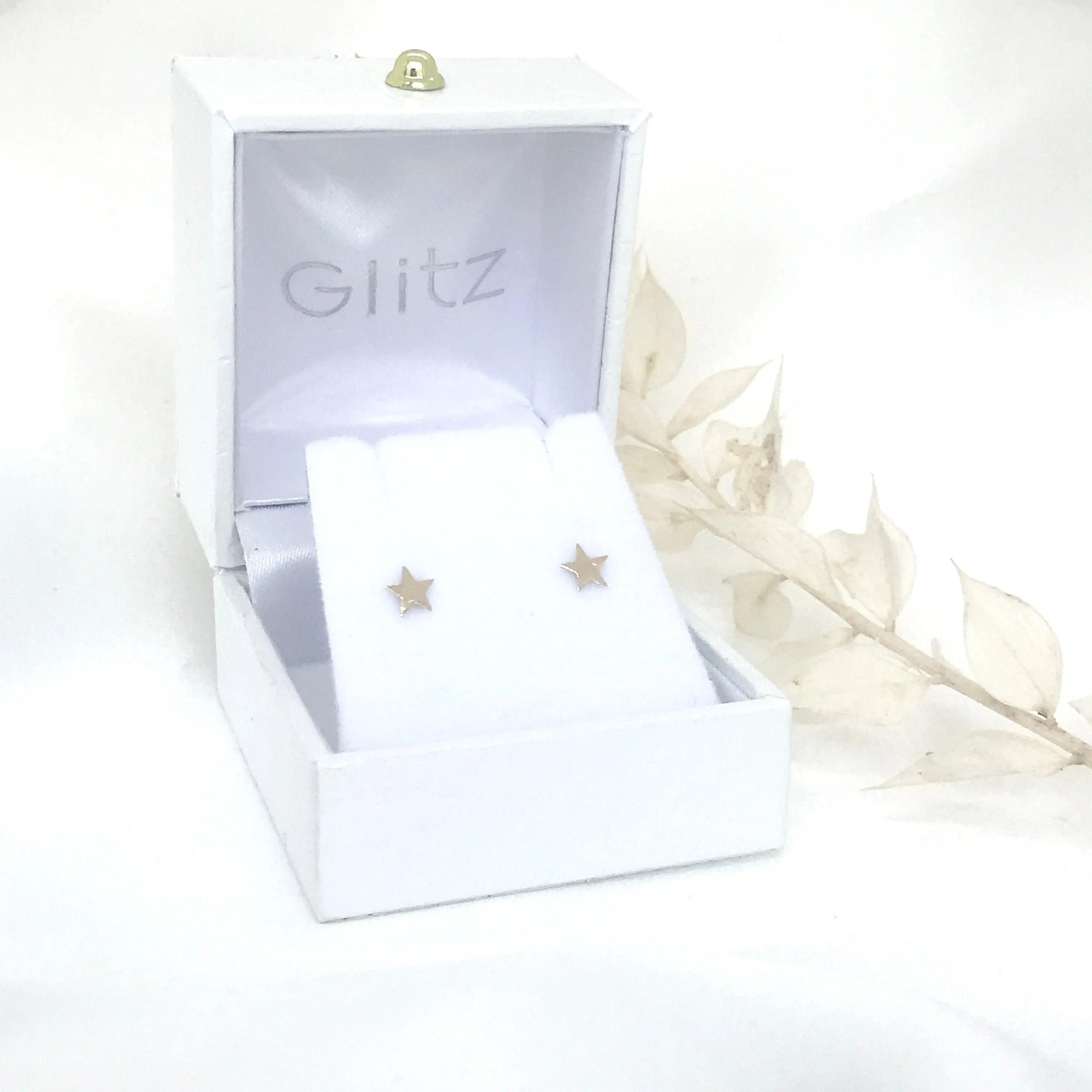 10k Gold Single Star Mini Stud Earrings