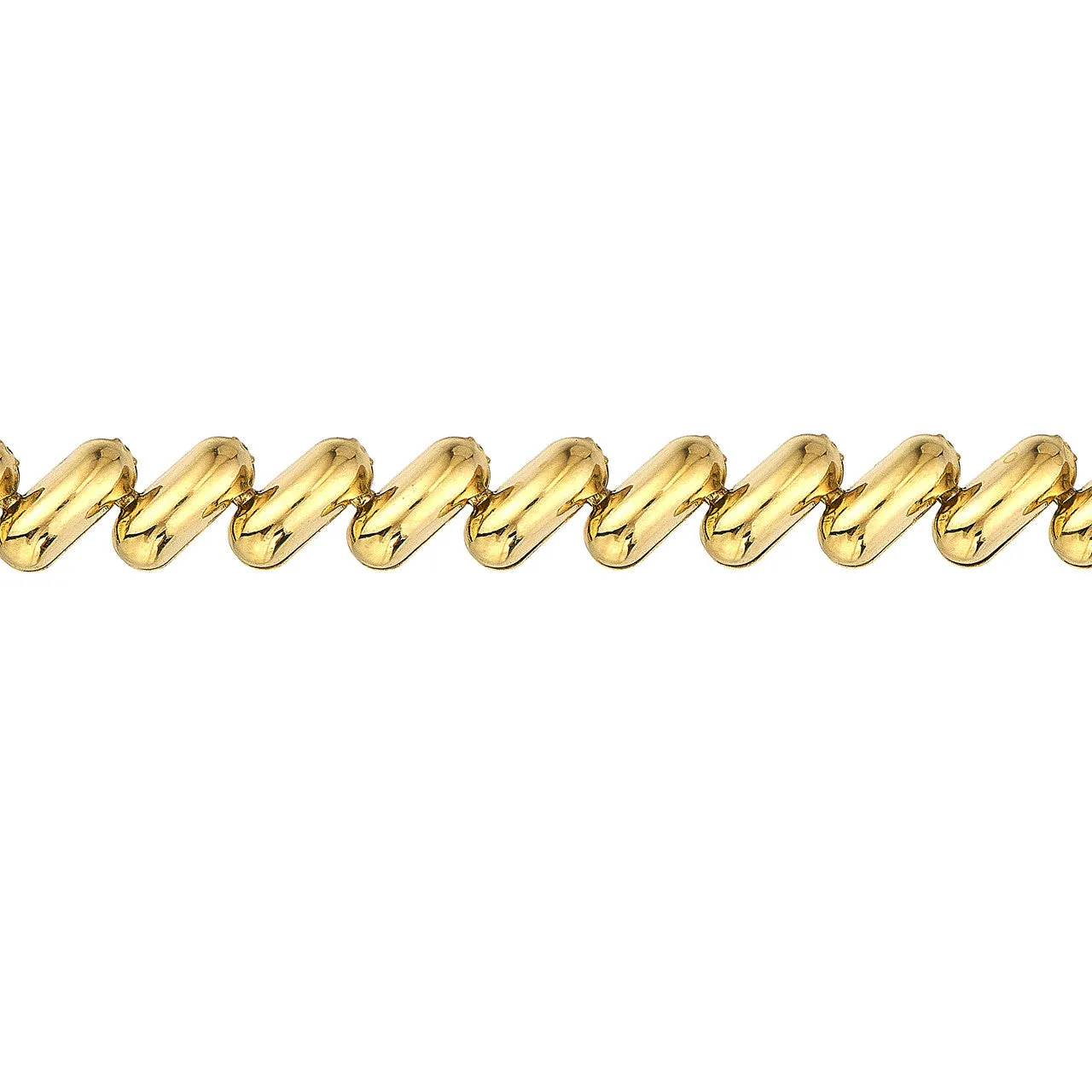 14K Yellow Gold Polished San Marco Link Bracelet