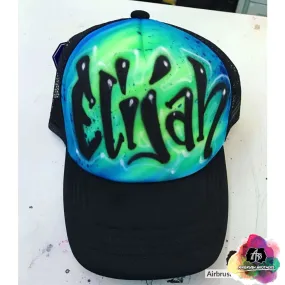 Airbrush Tag Hat Design