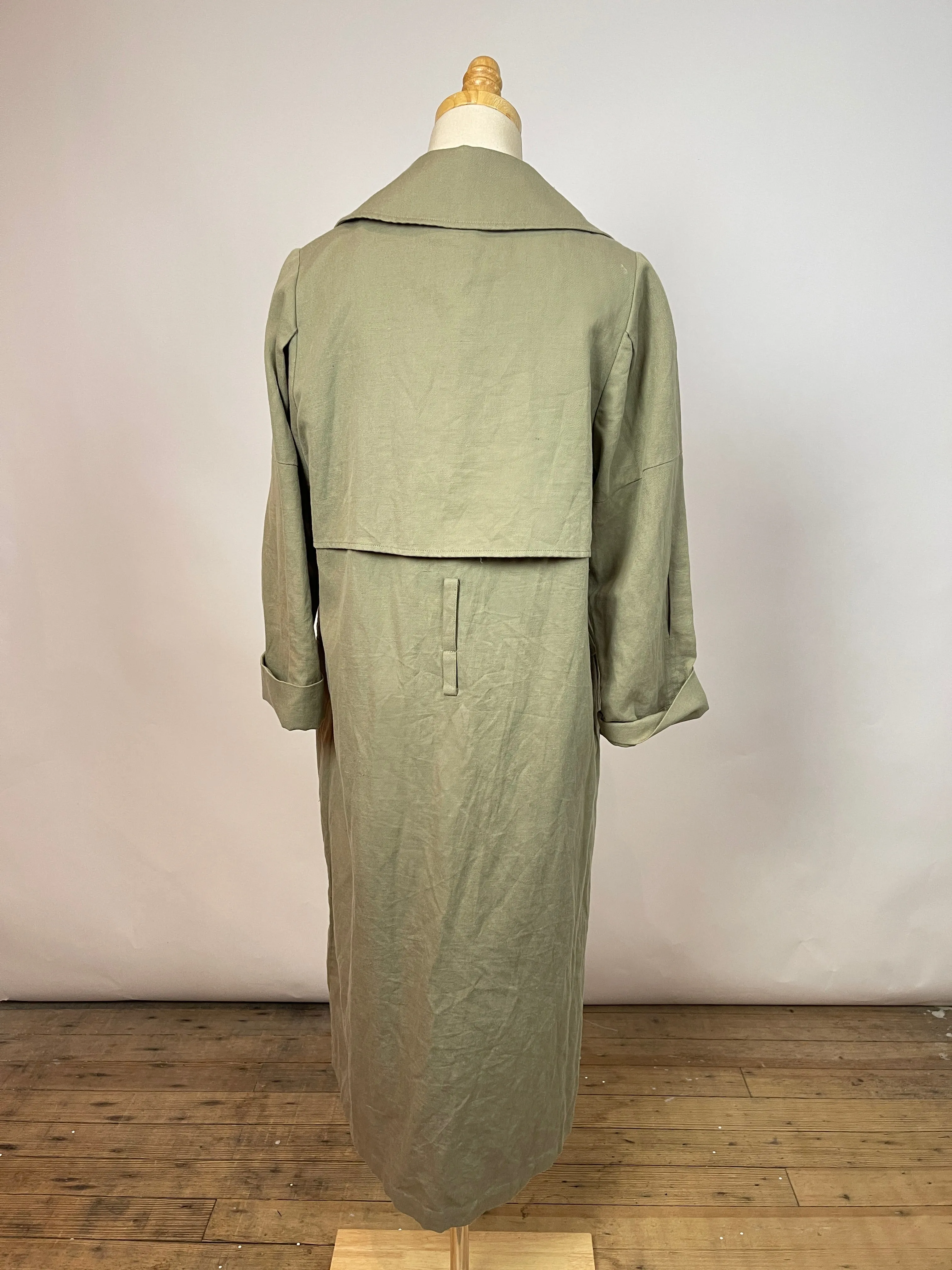 Apiece Apart Green Trench Coat (XS/S)