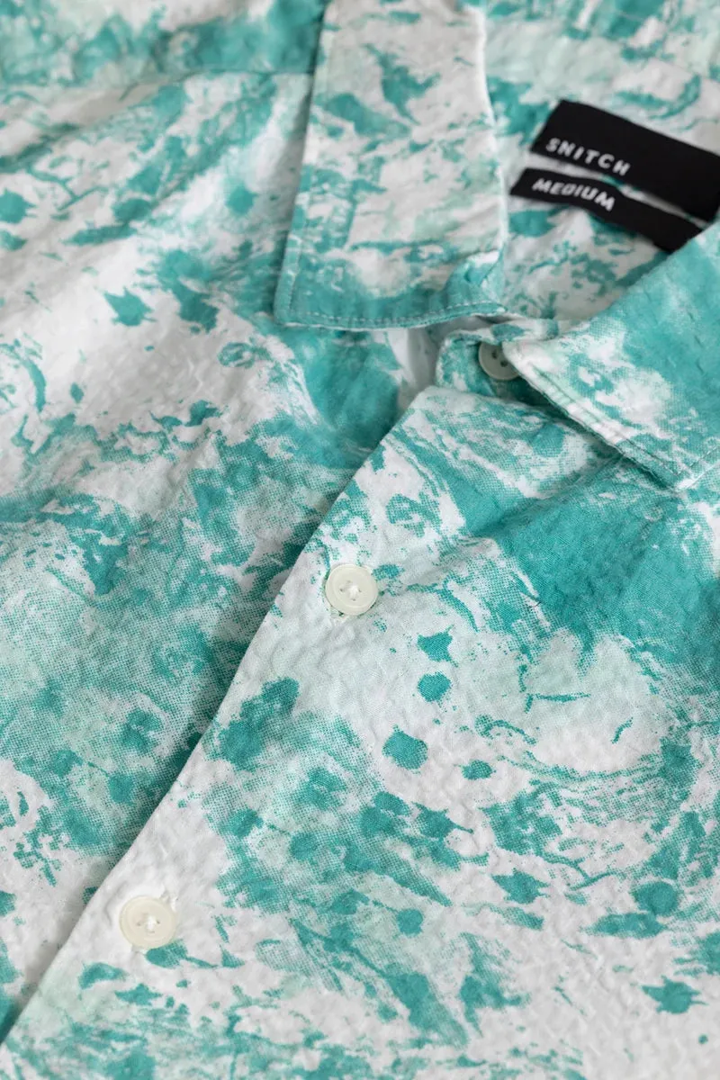 Aquarelli Abstract Blue Shirt