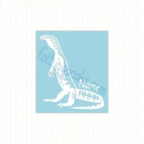 Argus Monitor Decal, Waterproof Vinyl Decal, Cute Reptile Gift