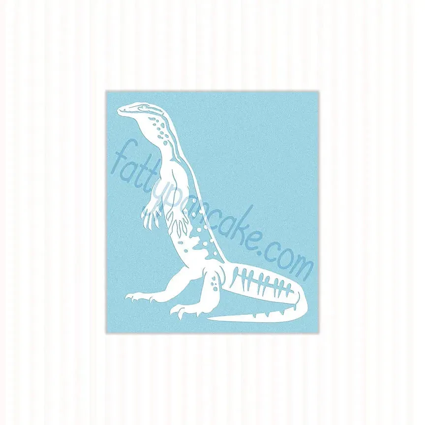 Argus Monitor Decal, Waterproof Vinyl Decal, Cute Reptile Gift