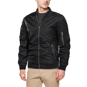 Autumn Spring Casual Men's Lightweight Baseball Style Bomber Jacket Coat