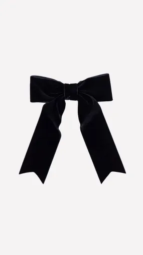 Bailee Barrette Bow Black