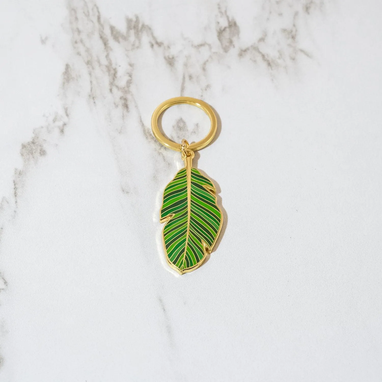 Banana Leaf Keychain