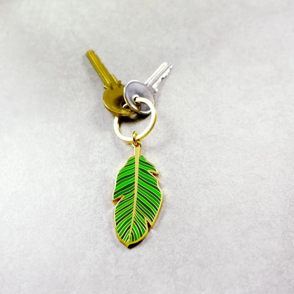 Banana Leaf Keychain