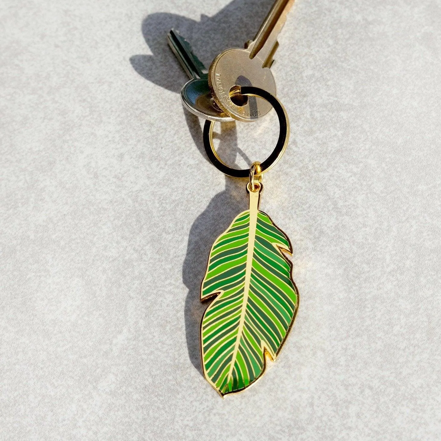 Banana Leaf Keychain