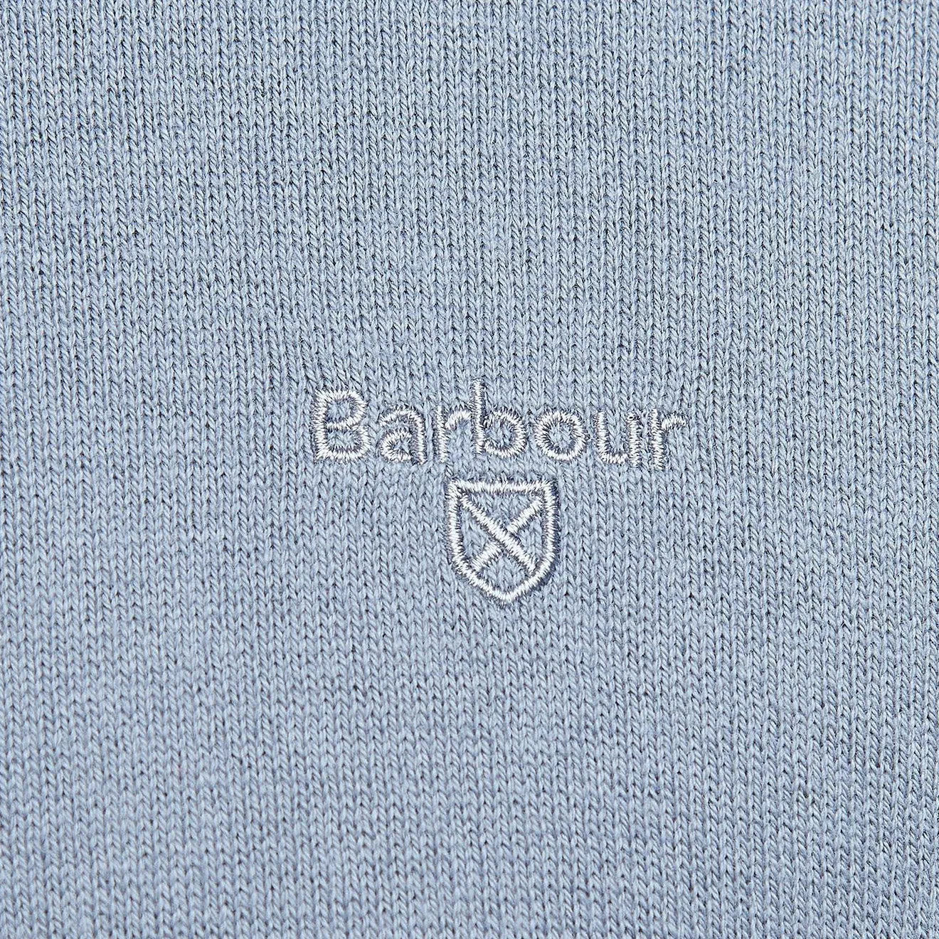 Barbour Taines Half-Zip Knit Washed Blue