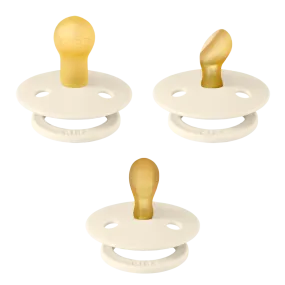 BIBS Dummies - Try-It Colour 3Pk Ivory