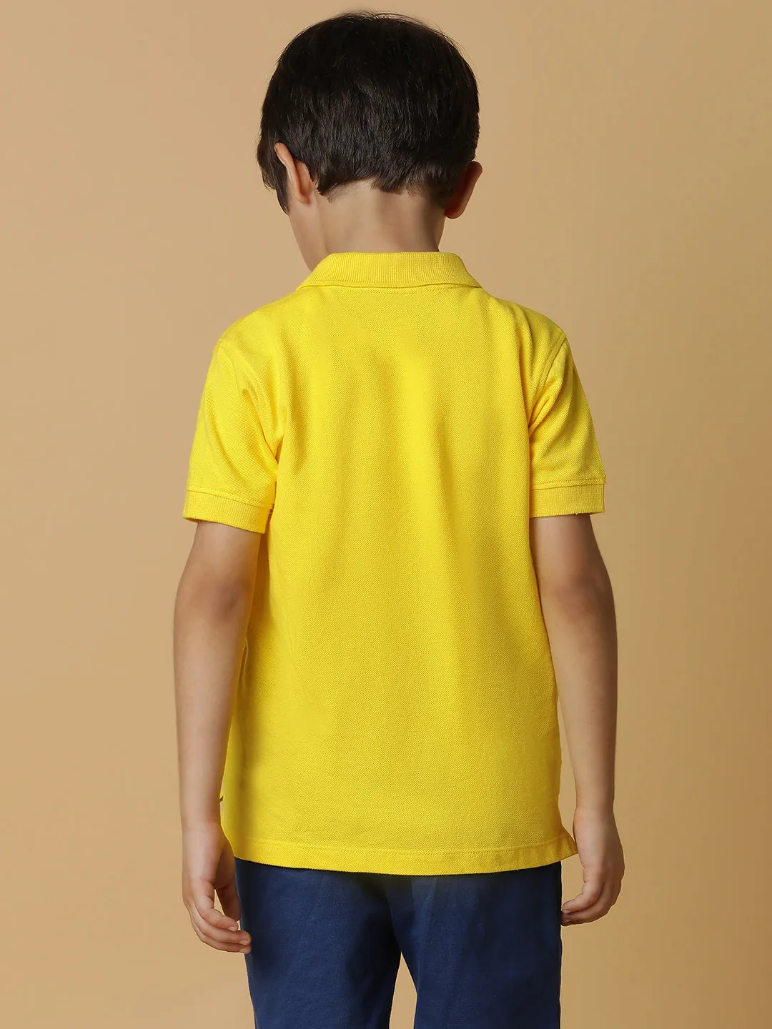 Boys Yellow Polo T-Shirt