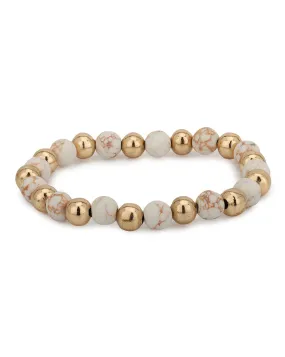 Carlton London Gold Plated Elasticated Bracelet For Women