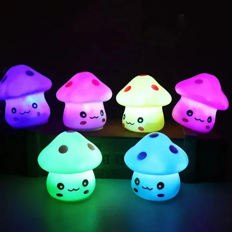 Cartoon LED Mushroom Night Light