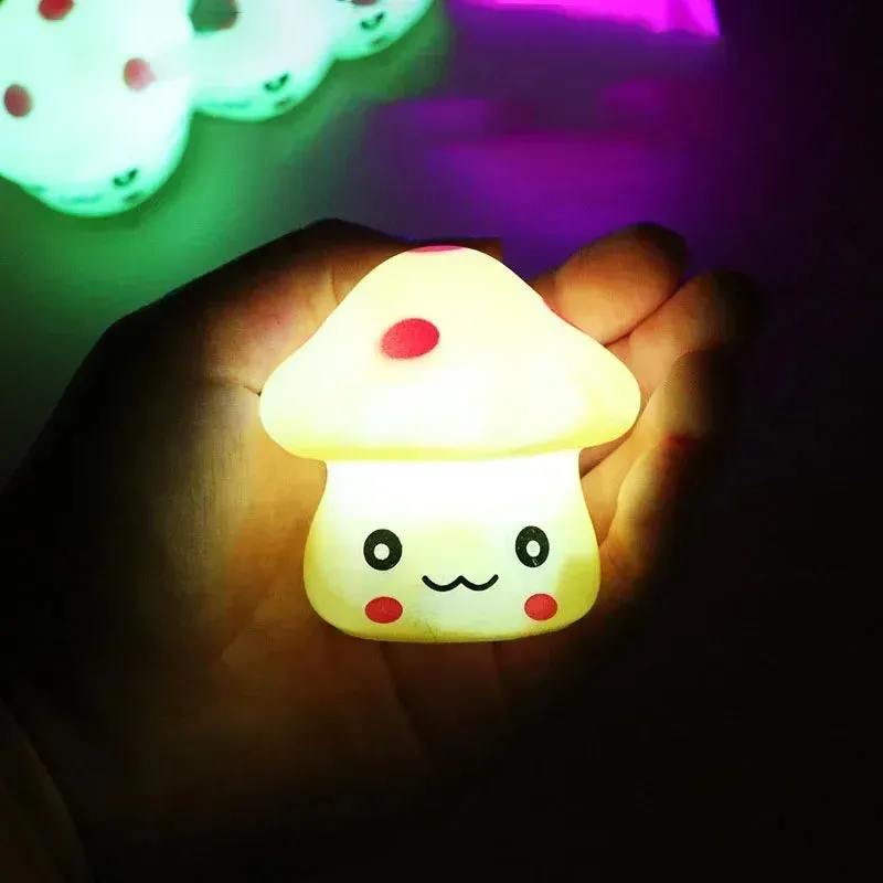 Cartoon LED Mushroom Night Light