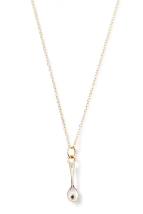 Caviar Kaspia Necklace with Spoon Charm