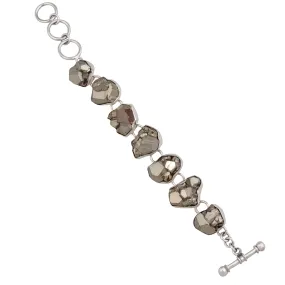 Charles Albert Silver - Pyrite Bracelet