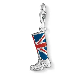 Charm Pendant London boot with Union Jack