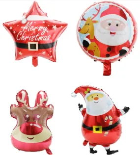 Christmas Foil Balloon 4 Asst