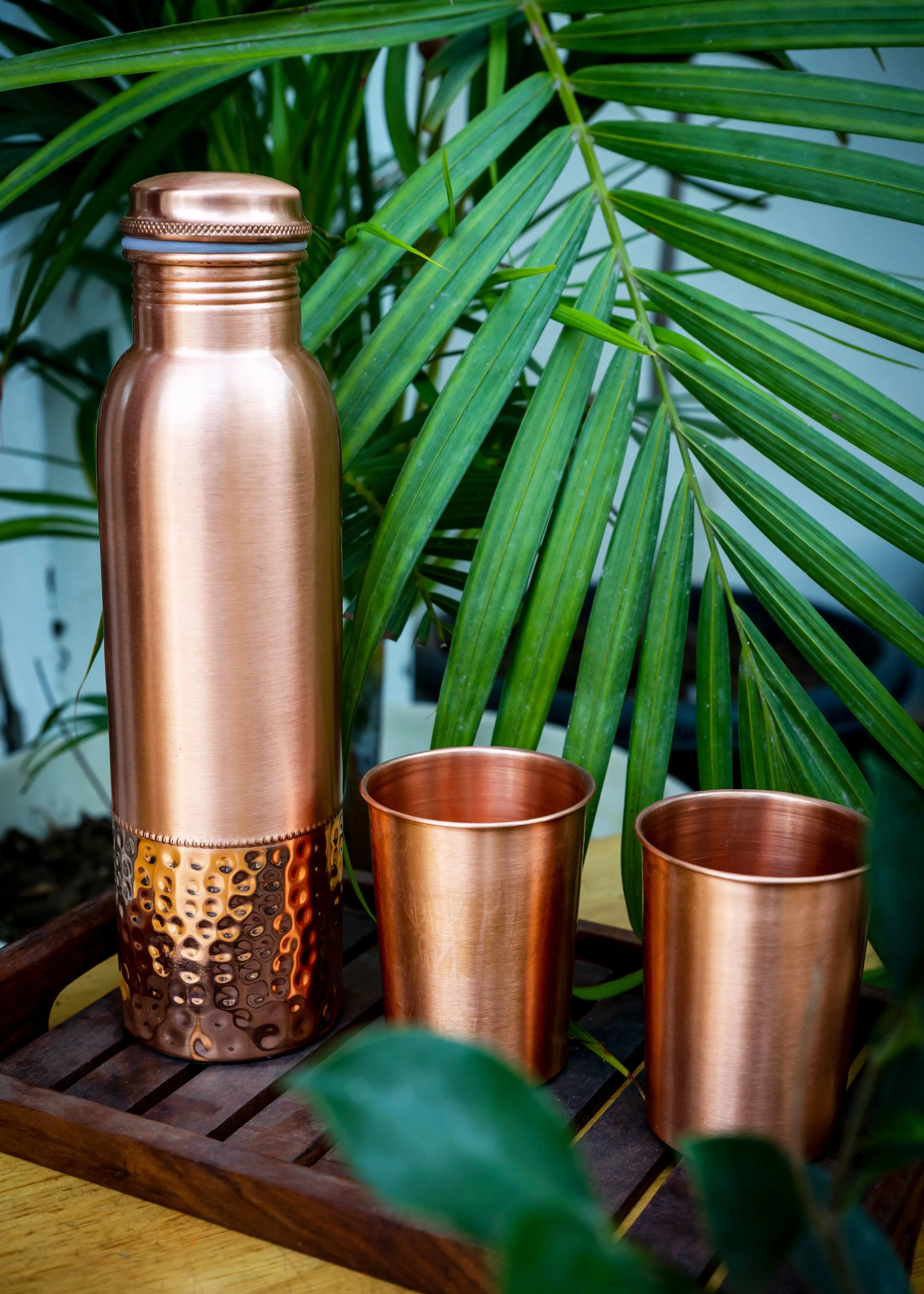 Copper Metal Decorative Water Bottle