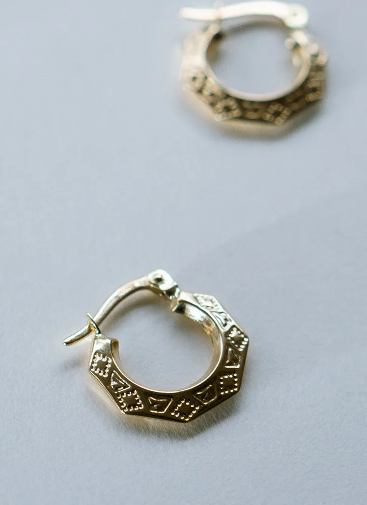 Donna lapide earrings 14k gold