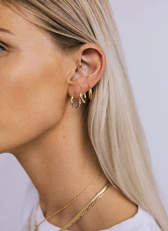 Donna lapide earrings 14k gold