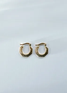 Donna lapide earrings 14k gold