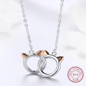 Duo Kitty Necklace