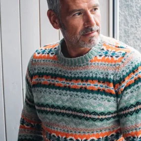 Eribe Brodie Fair Isle Sweater in Jungle