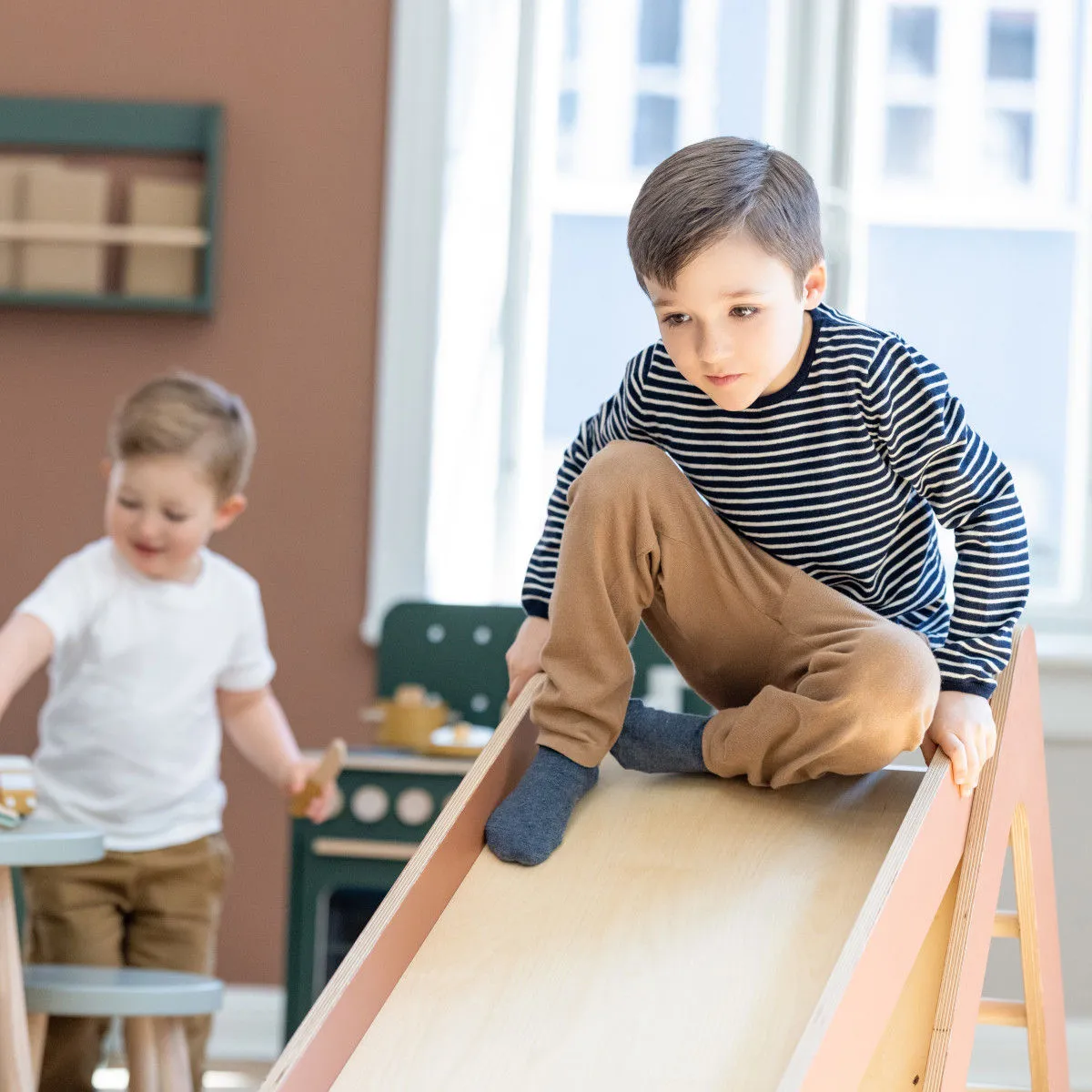 Flexa Play Tower with Slide - Blush