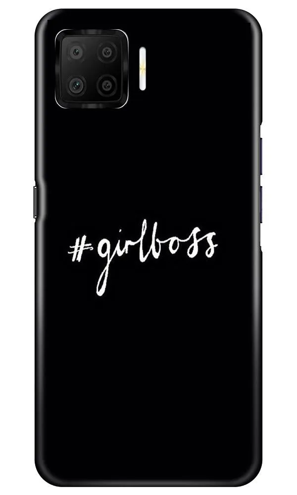 #GirlBoss Mobile Back Case for Oppo F17 (Design - 266)