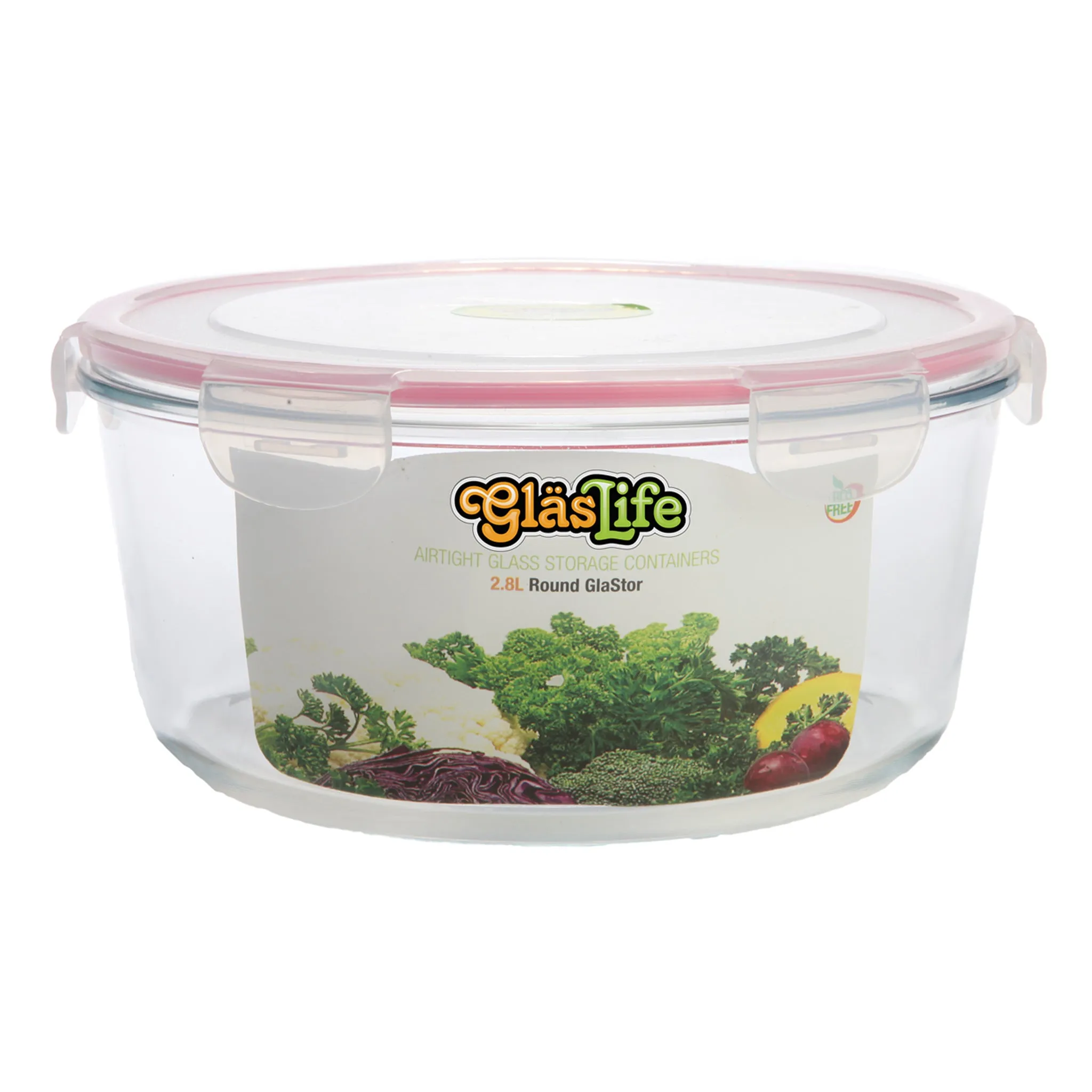 GlasLife Refurbished Airtight Round Glass Containers (Set of 4)