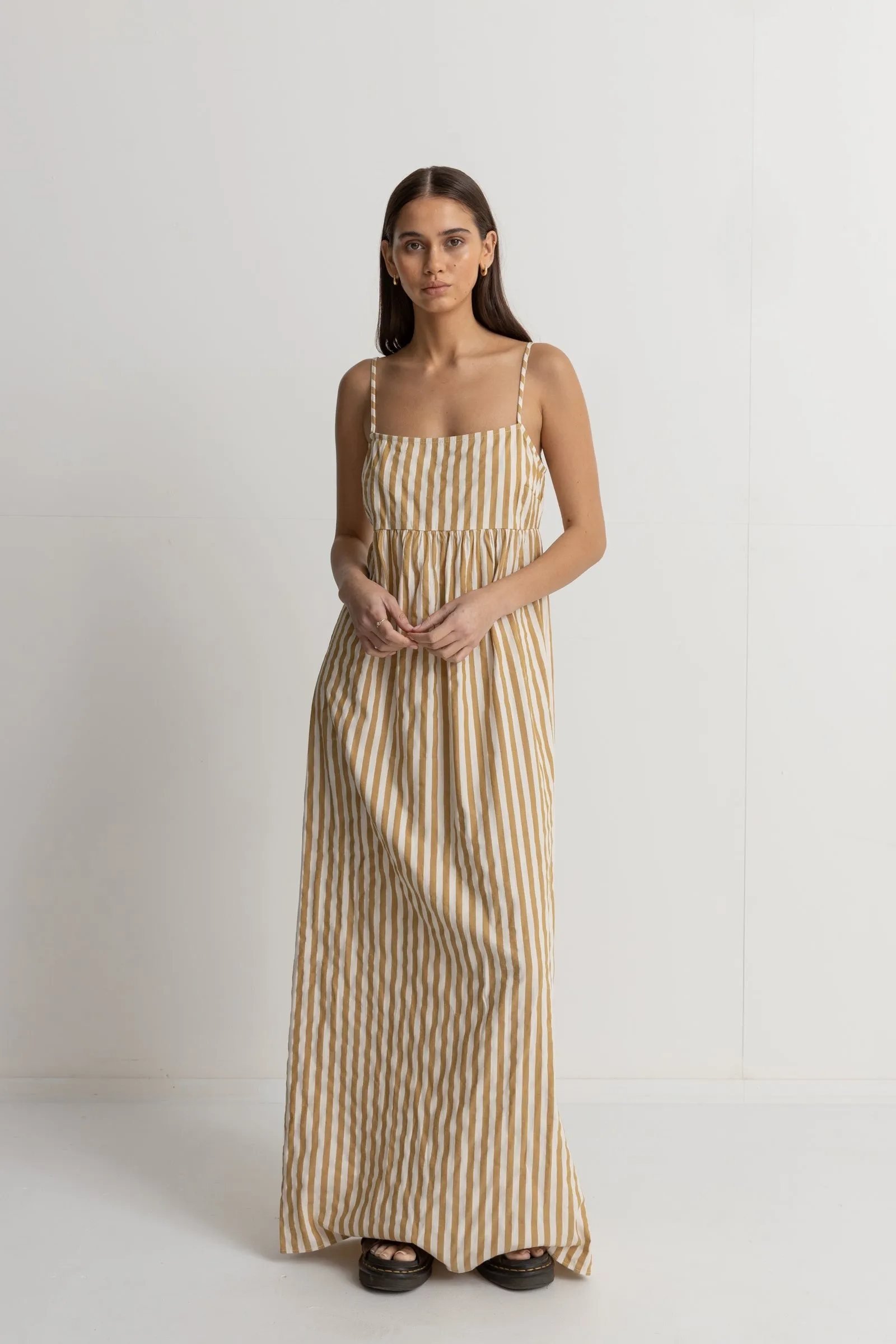 Goodtimes Stripe Maxi Dress Camel