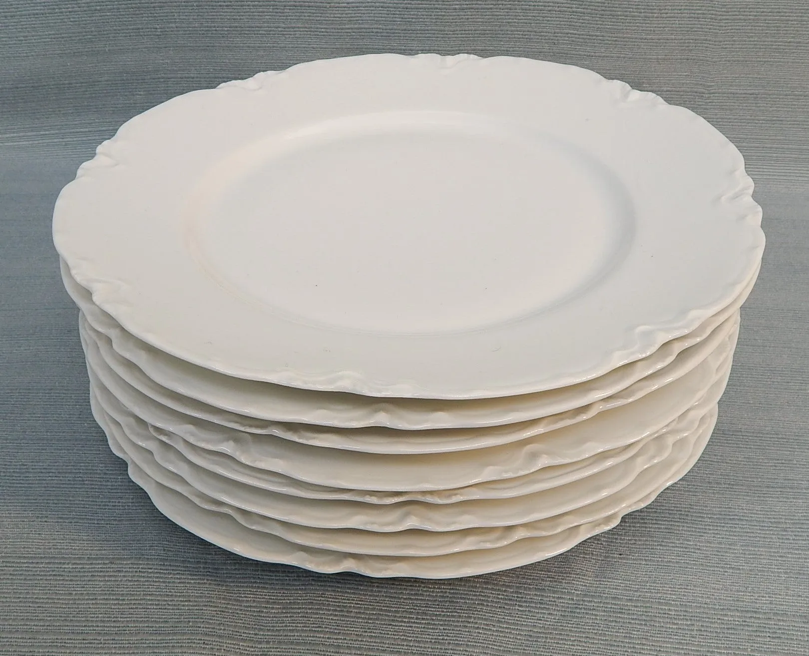 Haviland Ranson 9.5" White Plates - Set of 8