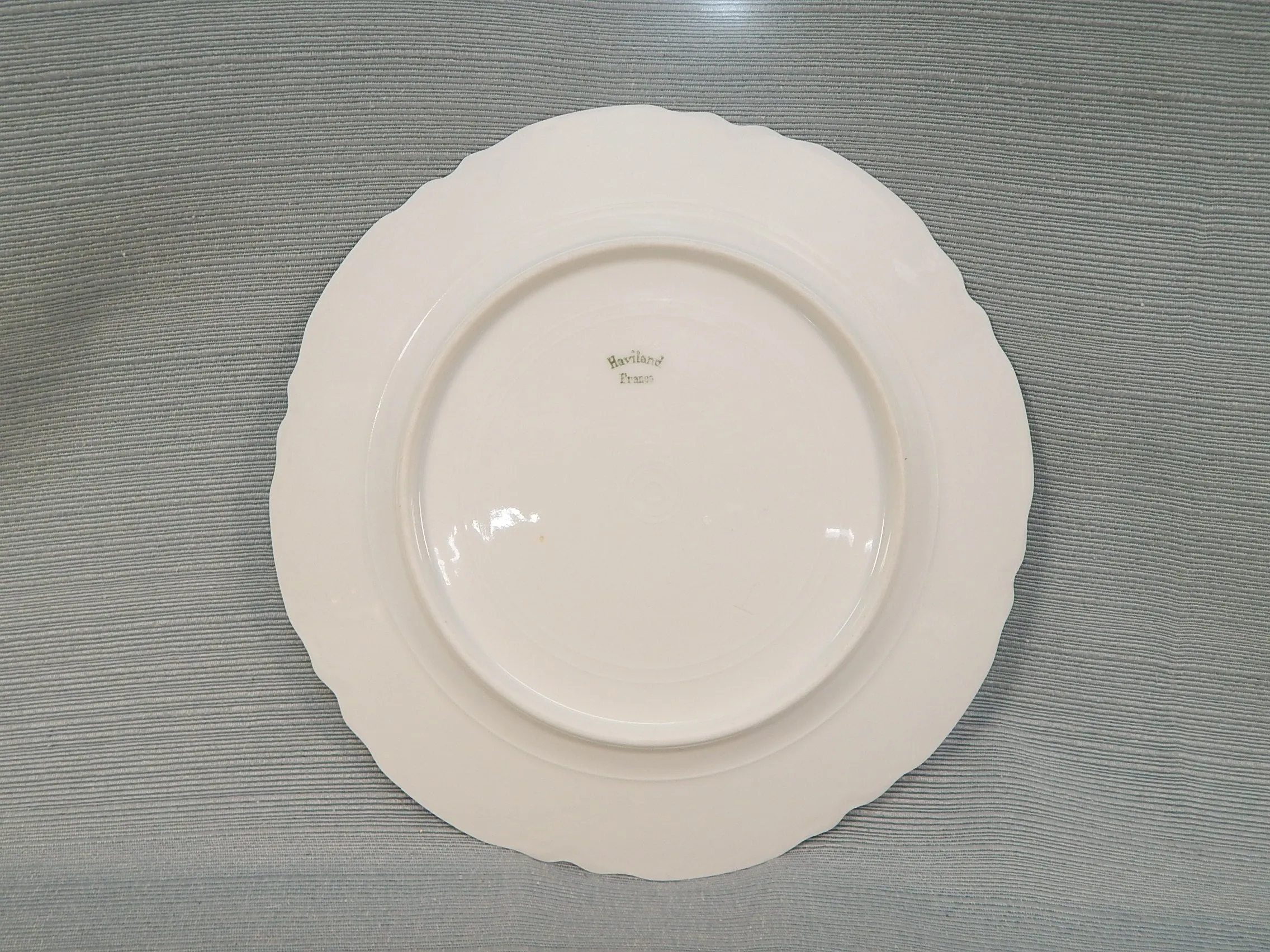 Haviland Ranson 9.5" White Plates - Set of 8