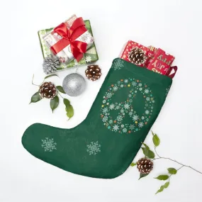 Holiday Peace Sign - Christmas Stockings