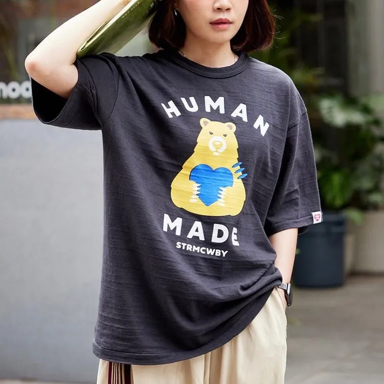 Human Made Bear Heart Tee Black