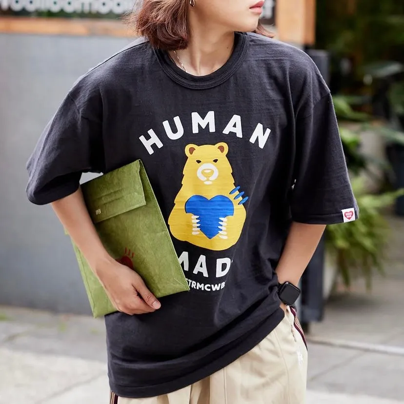 Human Made Bear Heart Tee Black