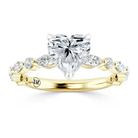 Katerina - 18ct Yellow Gold - Heart