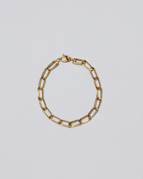 Lightweight Long Oval Link Bracelet