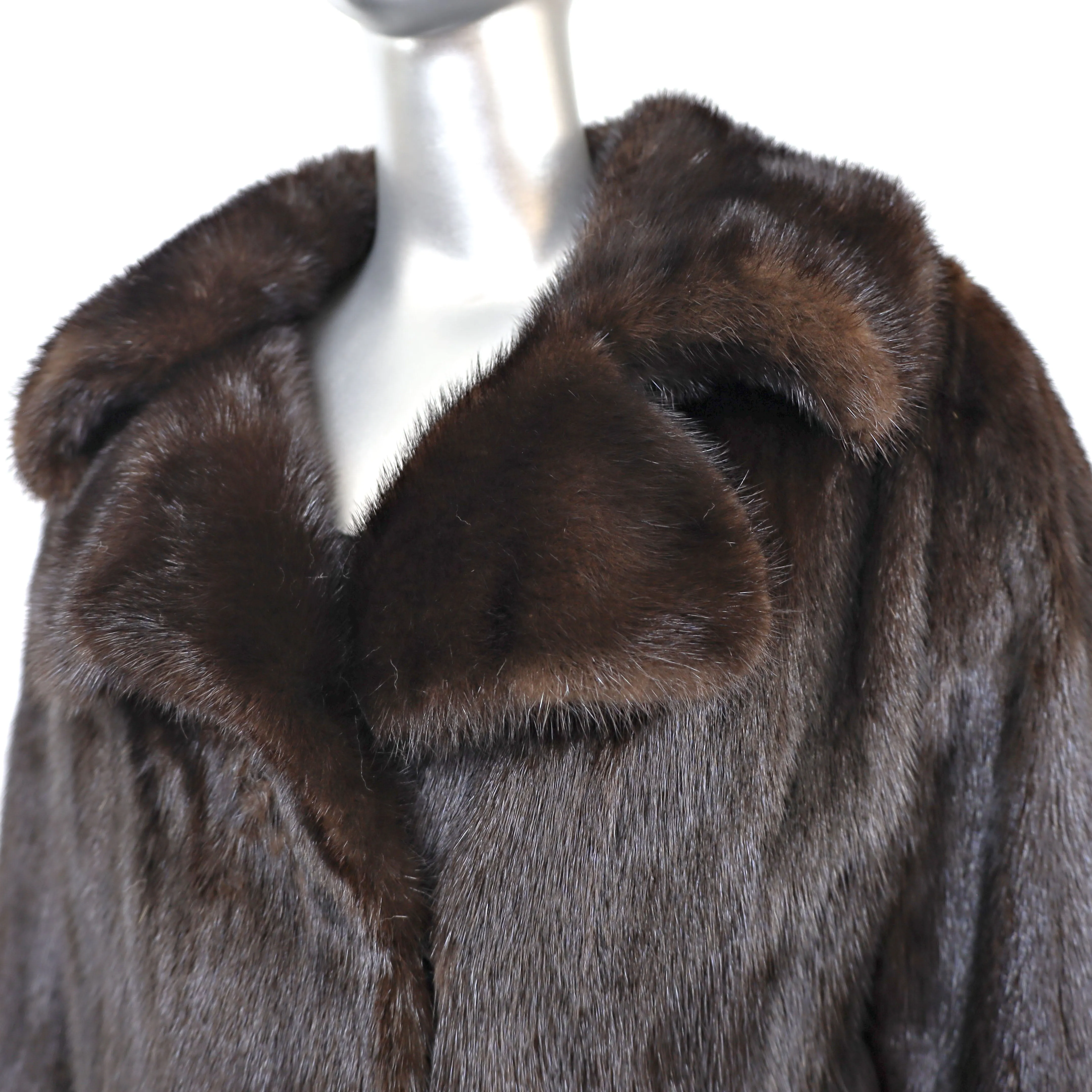 Mahogany Mink Coat- Size S