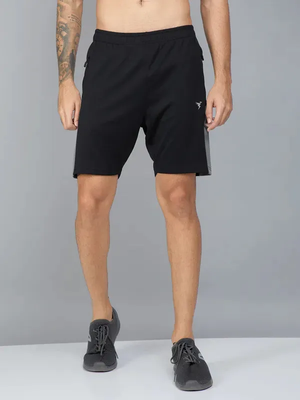 Men Colorblock Slim Fit Shorts with TECHNO DRY