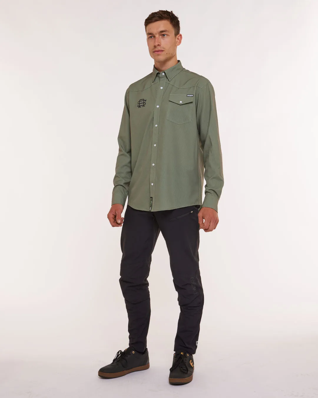 Mens Western Shirt | Kyle Strait Signature Edition Green