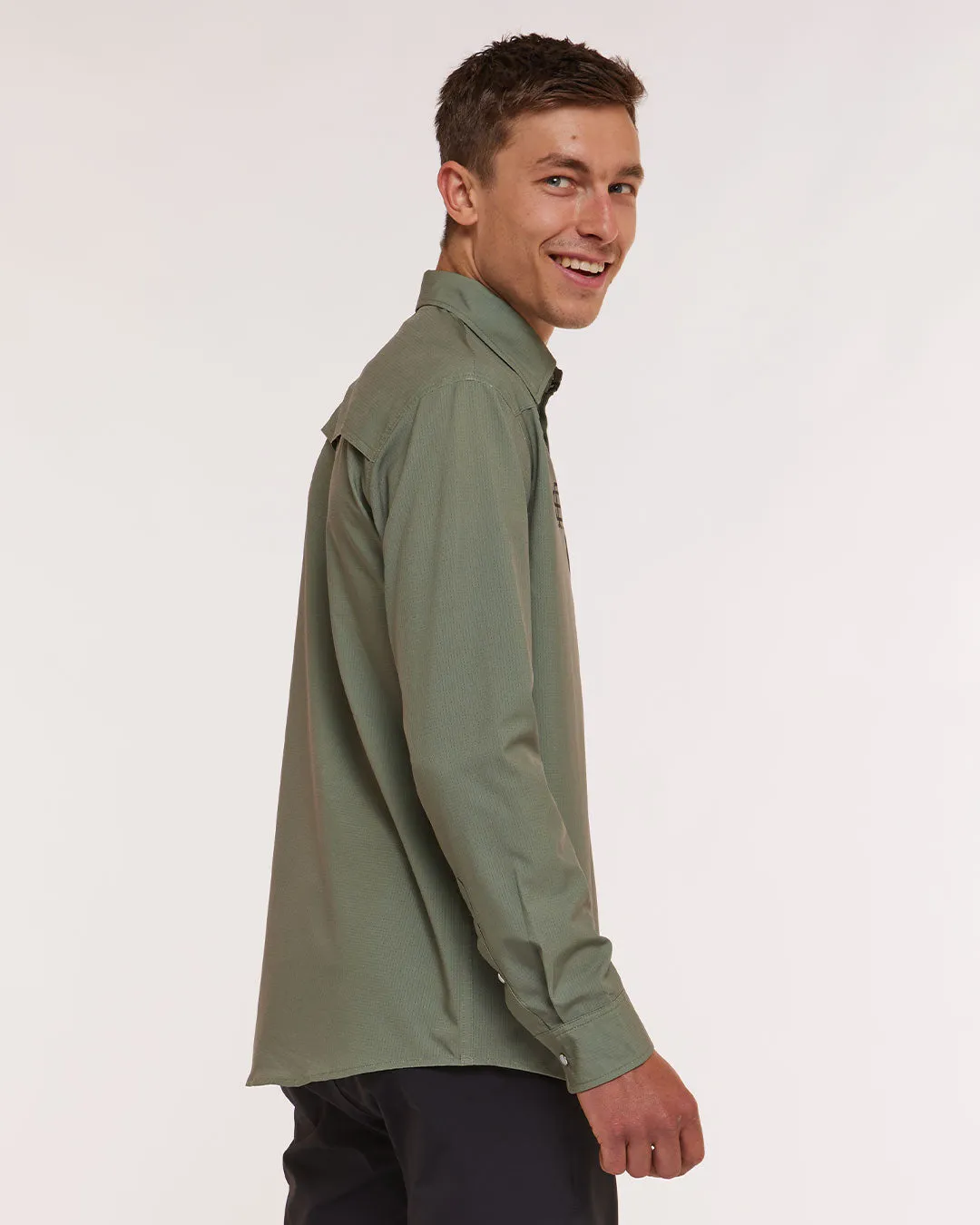 Mens Western Shirt | Kyle Strait Signature Edition Green