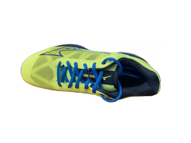 Mizuno men's padel shoe Wave Exceed Light 61GB222245 lemon yellow-blue 