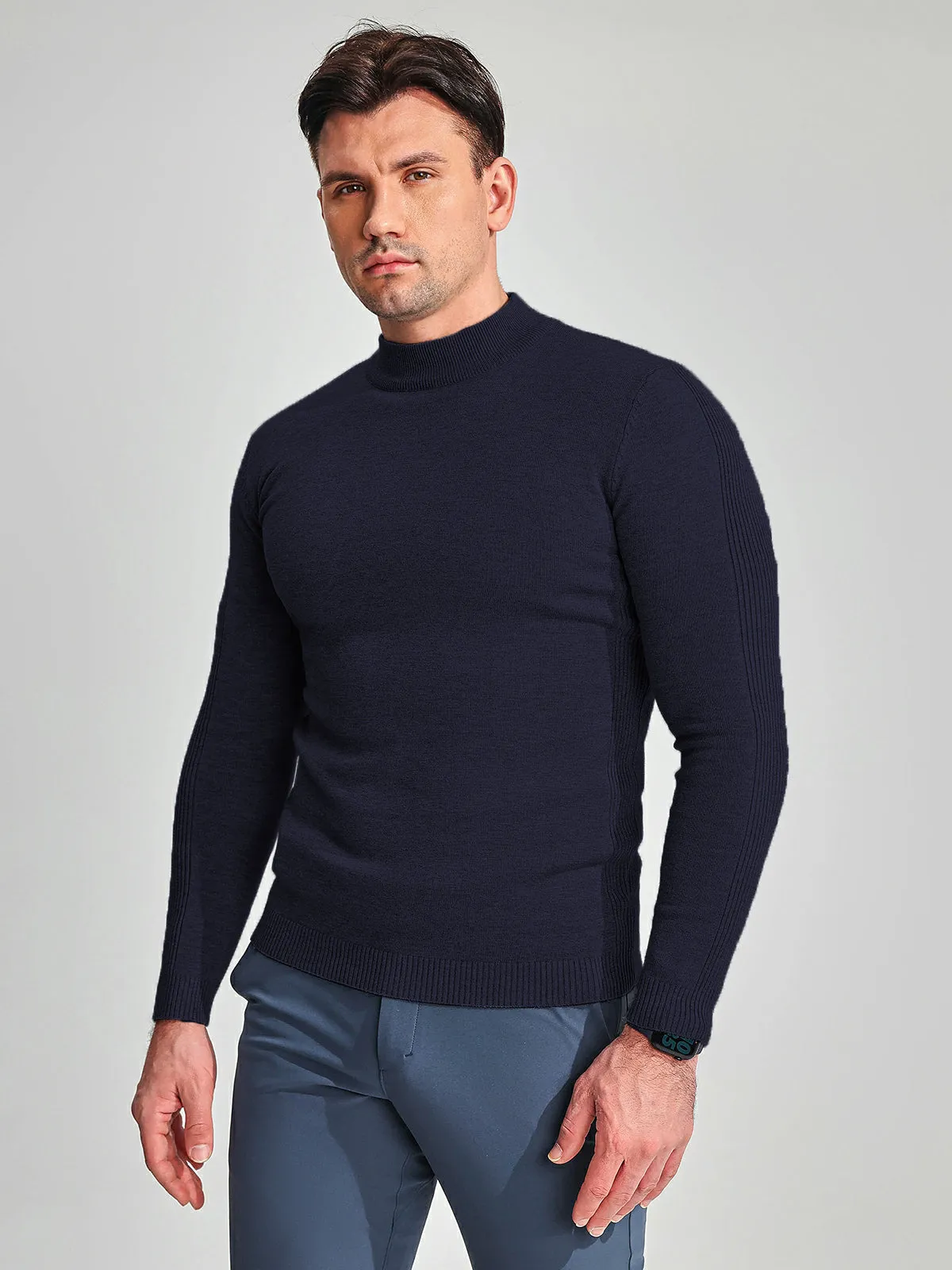 Mockneck Washable Sweater