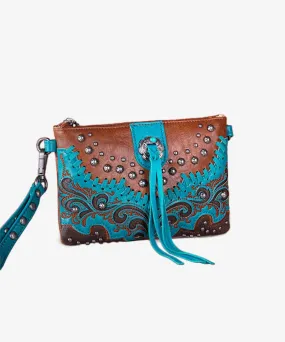 Montana West Cut-Out Floral Wristlet