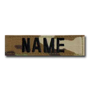 Name Tape - 4 Inch - Black Text on OCP