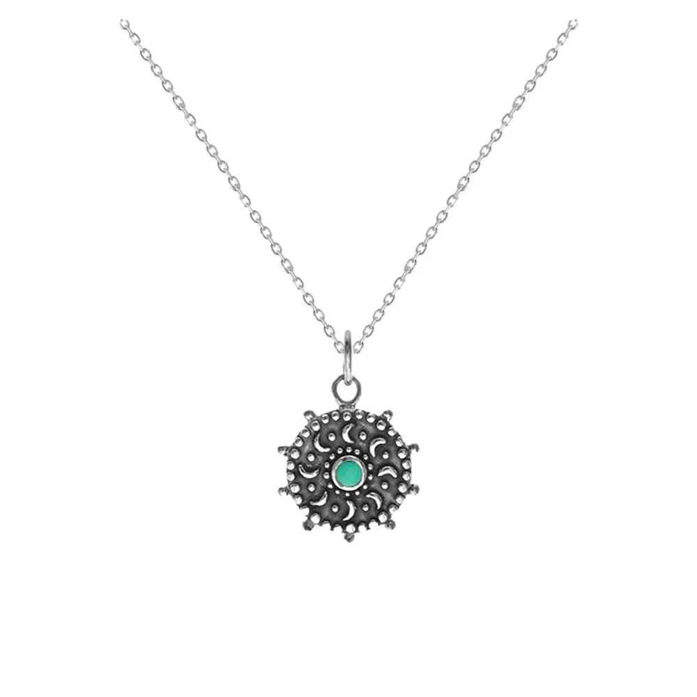 NEW:  Small Turquoise Many Moons Pendant Necklace