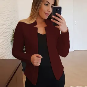 Open Stretch Jacket (Wine Red)