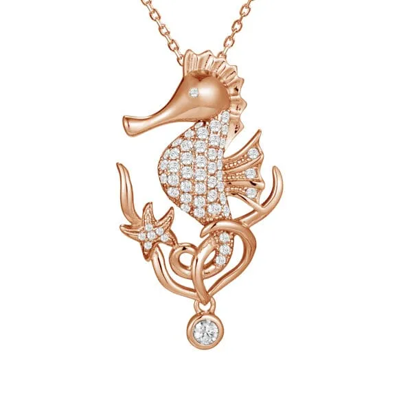 Pavé Ocean Beauty Seahorse Pendant